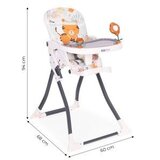 ECO TOYS HC301-2402 – Zložena hranilica za dojenčke s nastavljivim opornim nogama, varnostnim pasom in igračami | Shoptok.si