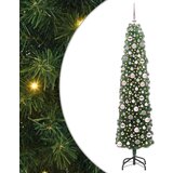 vidaXL Umestno božično drevo Zelena 180 cm PVC in Jeklo in Plastika | Shoptok.si
