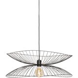 QAZQA Dizajnerska viseča svetilka črna 66cm - Pua | Shoptok.si
