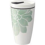 like | Villeroy & Boch Zeleno-bel porcelanast termo lonček Villeroy & Boch Like To Go, 350 ml Cene