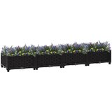 vidaXL Visoka greda 160x40x23 cm polipropilen, (20759164) Cene