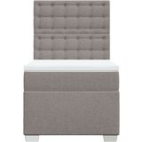 vidaXL Box spring postelja z vzmetnico taupe 80x200 cm blago, (21261046) | Shoptok.si