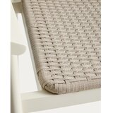 Kave Home Kremno bel vrtni barski stol iz masivnega lesa Erice – | Shoptok.si