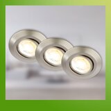 BRILONER 7587032-SET 3xLED kupatilsko ugradno svetlo KLIRA LED/4,9W/230V IP23 hrom | Eponuda.com