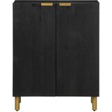  Komoda crna 60 x 33 x 75 cm konstruirano drvo | shoptok.hr