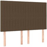  Okvir za krevet bez madraca tamnosmeđi 140 x 190 cm od tkanine | shoptok.hr