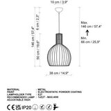 Opviq Luster Tabut-Mr-756-1, 38cm, IP20, Zlatna | Eponuda.ba