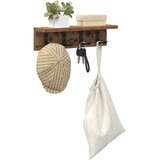  Vješalica za kapute na zidu Staro drvo 40 x 10,5 x 10,5 cm | shoptok.hr