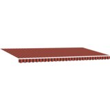 vidaXL Ročna zložljiva tenda oranžna in rjava 600x300 cm | Shoptok.si