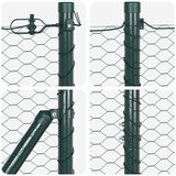  Heksagonalna ograda s stubom 100 x 1,6 m Čelik premazan PVC-om | shoptok.hr