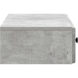 Stolna montirana na zid Betonska siva 87,5 x 34,5 x 17 cm | shoptok.hr