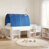  Krevet s tunelom 3 kom. Bijela i plava Konstruirano drvo | Shoptok.si