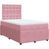 Maison Chic Box spring postelja - Vzmetna postelja z vzmetnico roza 120x190 cm žamet SL23397, (21879736) | Shoptok.si