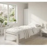 Krevet samac DP Masiv, 80x190 cm, Beli