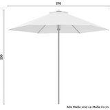 Modern Living Senčnik Martina, Bež, Ø 270cm | Shoptok.si