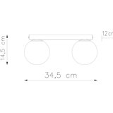  Sollux SL.1152 - Stropno svetlo YOLI 2xG9/12W/230V crno | Eponuda.com