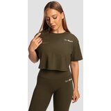 GymBeam Women‘s Limitless Cropped T-Shirt Espresso | ePonuda.com