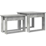  Set stolića za kavu 2 pcs Betonski sivi Konstruirano drvo | shoptok.hr