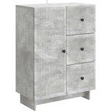 vidaXL Strani šal Betonsko siva 66 x 34,5 x 90 cm Inženirski les, (5000217626) | Shoptok.si