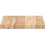  Plutajuće police 4 kom 60x20x2 cm Neobrađeno puno drvo akacije | Shoptok.si