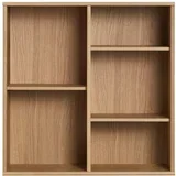 Viseća biblioteka u dekoru hrasta u prirodnoj boji 70x70 cm Mistral –
