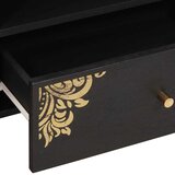 TV ormar s ladicama Crna 80 x 33 x 46 cm Čvrsto drvo manga | shoptok.hr