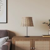 vidaXL Sjenilo za svjetiljku smeđe Ø 25 x 17 cm od pruća Cijene