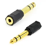 A-6.35M-3.5F stereo audio adapter, 6,35 mm na 3,5 mm