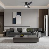  ZEVENTI - LED plafonski ventilator PADUA LED/18W/230V Wi-Fi Tuya crna + daljinski upravljač | Eponuda.com