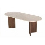 Hanah home Trpezarijski sto Sabella Travertine Venezia Walnut | Eponuda.com