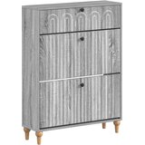  Ormar za cipele ALKMAAR 78 x 24 x 103 cm Konstruirano drvo - Siva Sonoma | shoptok.hr