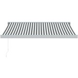 Tenda zložljiva tenda antracit in bela 3,5x2,5 m tkanina in aluminij | Shoptok.si