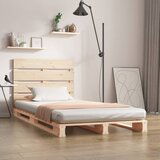 vidaXL Posteljni okvir 75x190 cm trdna borovina 2FT6 | Shoptok.si