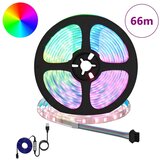  LED traka 12 kom. Crna i prozirna Bakar i plastika - 550 cm 12 LED traka (s PU gumom) | shoptok.hr