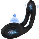 Paloqueth Dual Motor Vibrating Ring Black Cene