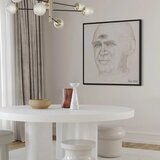  Slika - Frida Kahlo – Portrait of Nacho Aguirre 40x40 U crnom drvenom okviru | shoptok.hr