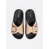 SEASTAR Beige women's flip-flops with gold buckle | shoptok.hr