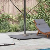 vidaXL Baza za suncobran Tamno siva drvena estetika 100 x 100 x 4 cm Cijene