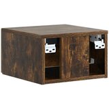  Noćni ormarić za montažu na zid s ladicama 2 pcs Dimljeni hrast | shoptok.hr