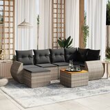  7-dijelni set vrtnih sofa sivi od poliratana | shoptok.hr