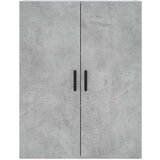 vidaXL Visoka komoda siva betona 69 5x34x180 cm od konstruiranog drva | shoptok.hr