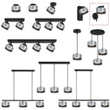 Brilagi LED RGB prigušiva zidna lampa AURA LUX 1xGX53/14W/230V Wi-Fi Tuya crna/zadimljena | Eponuda.com