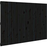  Stensko posteljno vzglavje črno 159,5x3x110 cm trdna borovina, (20738562) | Shoptok.si
