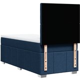  Krevet s oprugama i madracem plavi 100 x 200 cm od tkanine | shoptok.hr