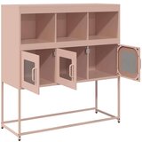 vidaXL Komoda ružičasta 100,5x39x107 cm hladno valjani čelik | shoptok.hr