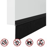  Samoljepljivi pečati za vrata 2 kom. 100 cm Aluminijski legura Crna | shoptok.hr