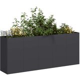 vidaXL Sadilica crna 200x40x80 cm od hladno valjanog čelika | shoptok.hr