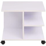 vidaXL police s kotačima 50 x 35 x 42 cm bijele | shoptok.hr