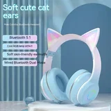 Bluetooth slušalice LED roze