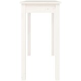  Konzolna mizica bela 110x40x75 cm trdna borovina, (20711653) | Shoptok.si